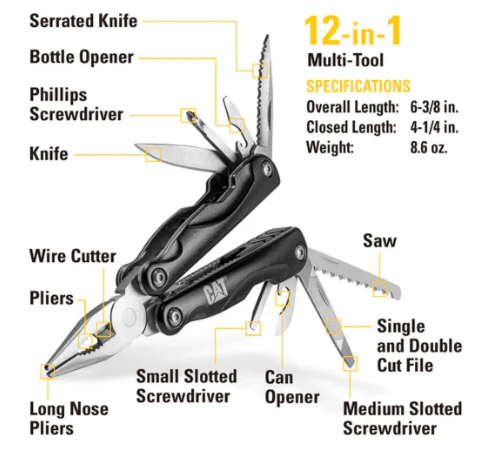4 Piece Multi-Tool and Folding Pocket Knife Set - Image 3
