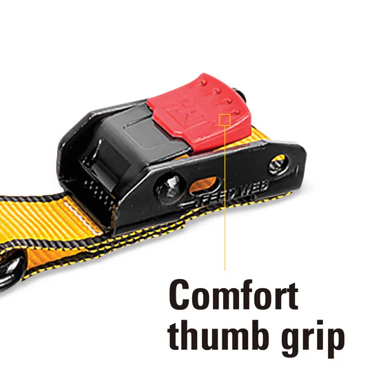 4 Piece Strap Set with Swivel Hook Cam Buckles and Soft Straps - Image 3