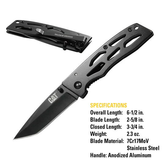 6-1/2 Inch Tanto Folding Knife - Image 3
