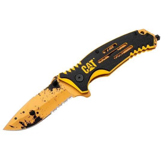 8 Inch Drop Point Folding Knife - Image 4