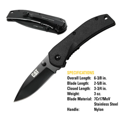 6" Drop Point Folding Knife - Image 3