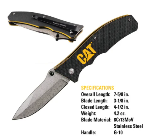 7-1/2" Drop Point Folding Knife - Image 3