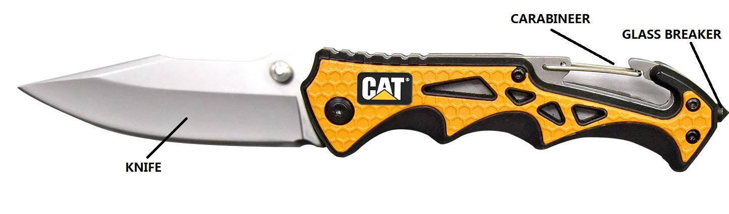 7" 3/4 Pocket Knife with Glass Breaker - Image 5