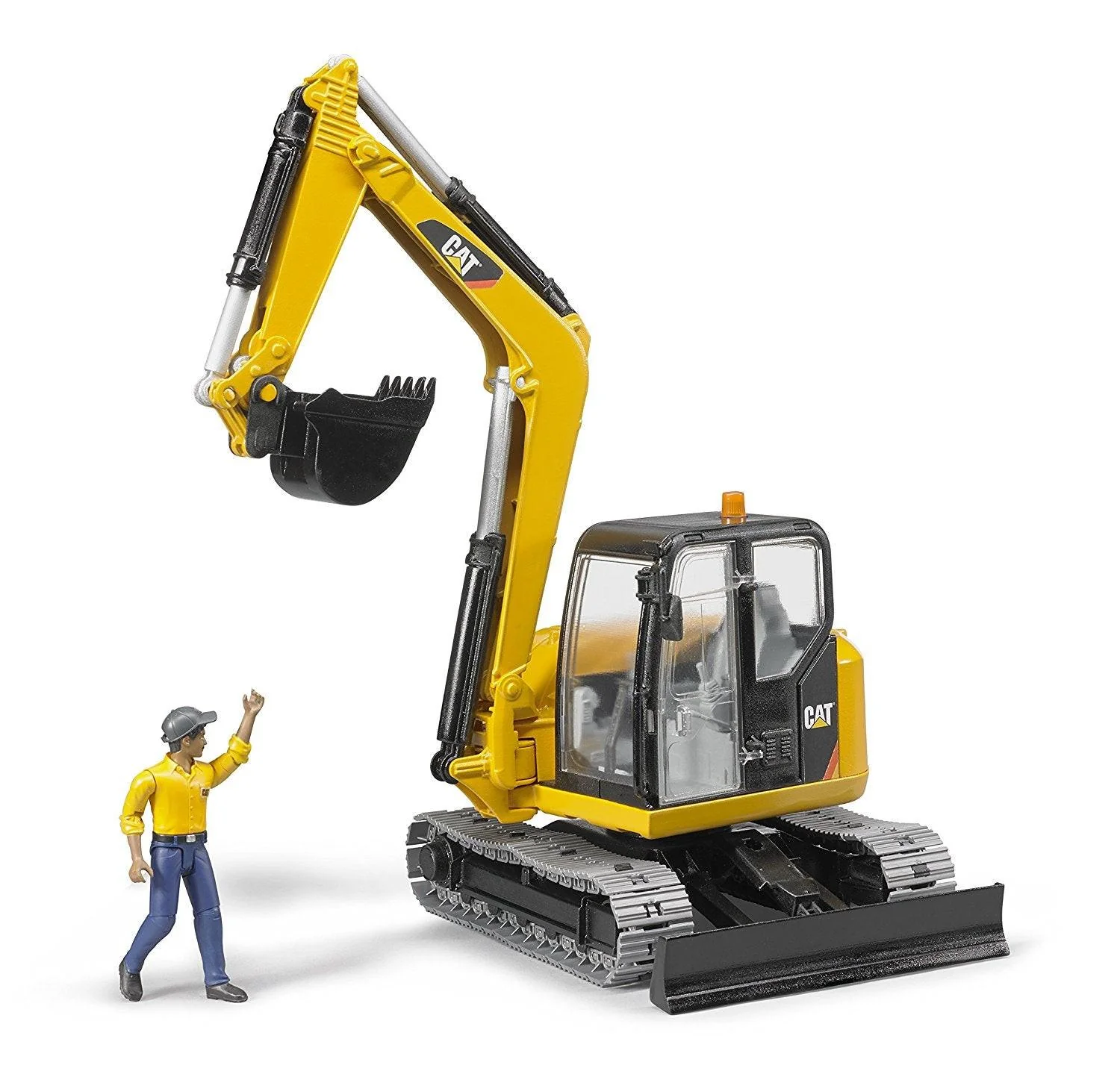 Bruder Mini Excavator with Worker - Image 2