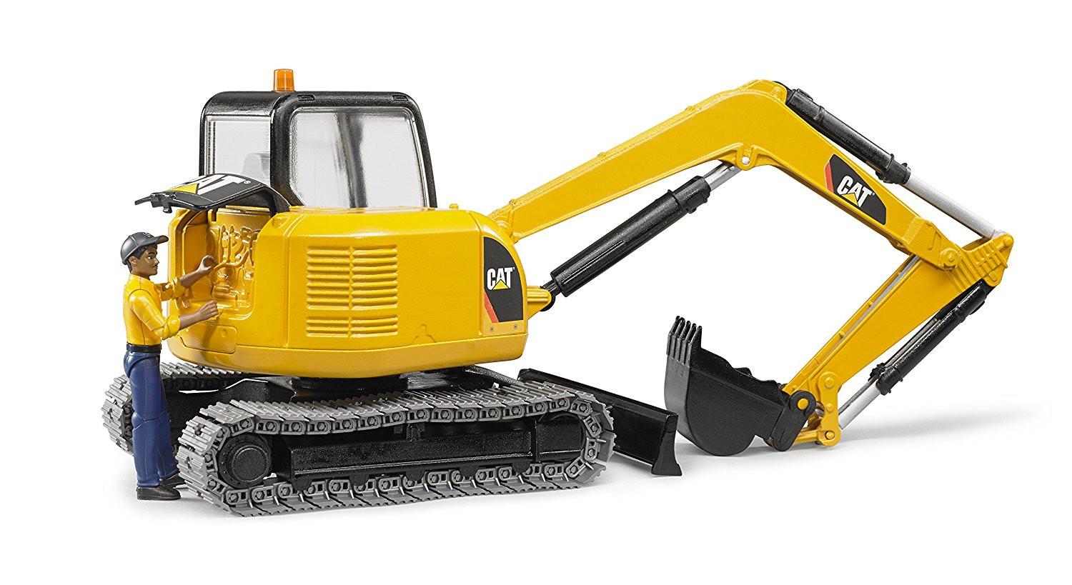 Bruder Mini Excavator with Worker - Image 3