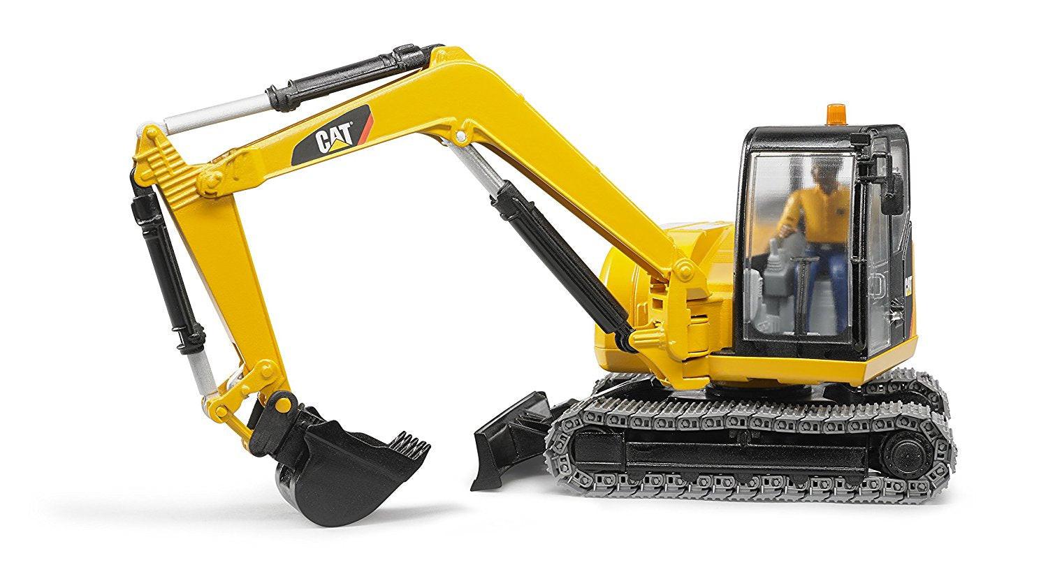 Bruder Mini Excavator with Worker - Image 4