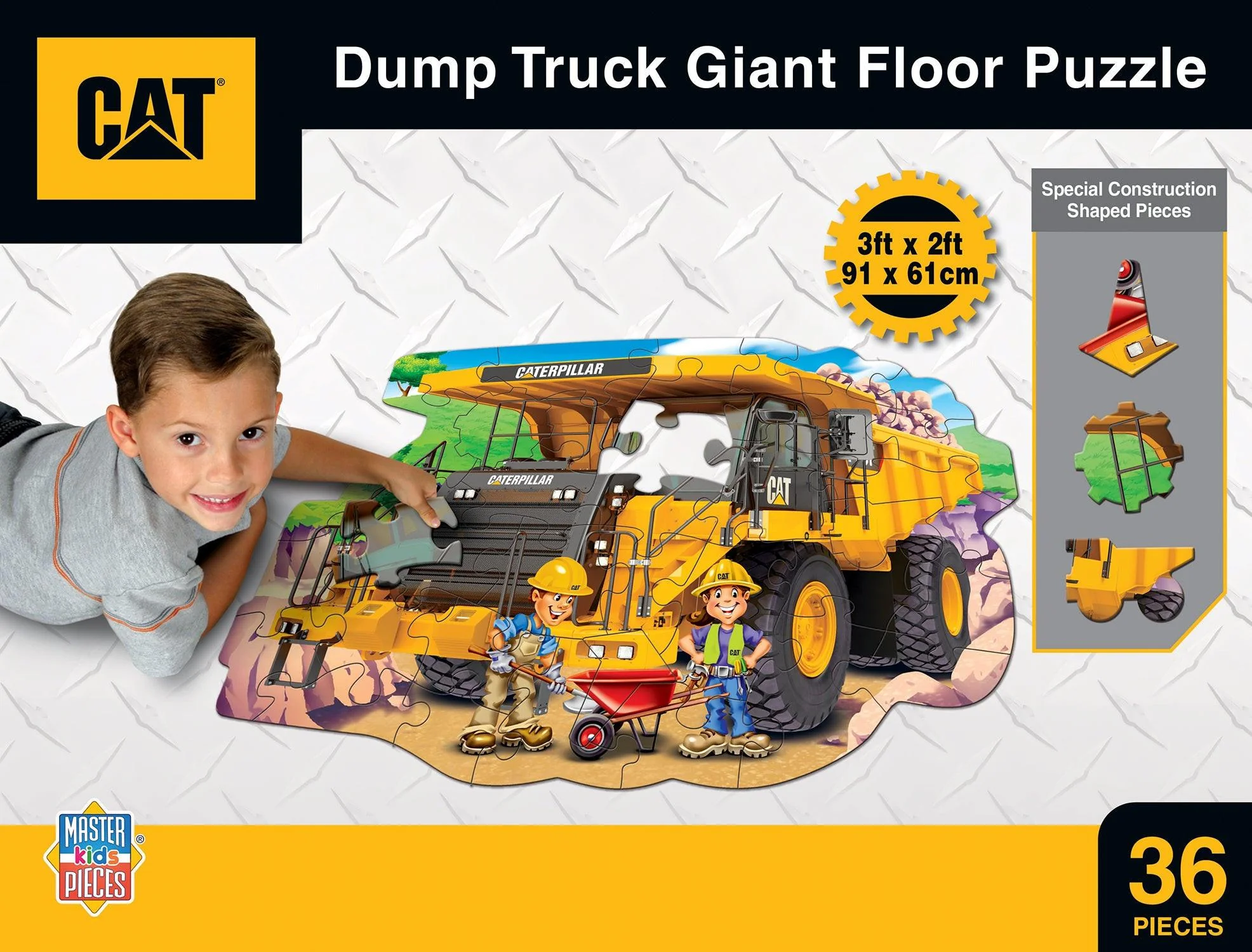 Caterpillar Dump Truck 36 Piece Floor Puzzle - Image 2