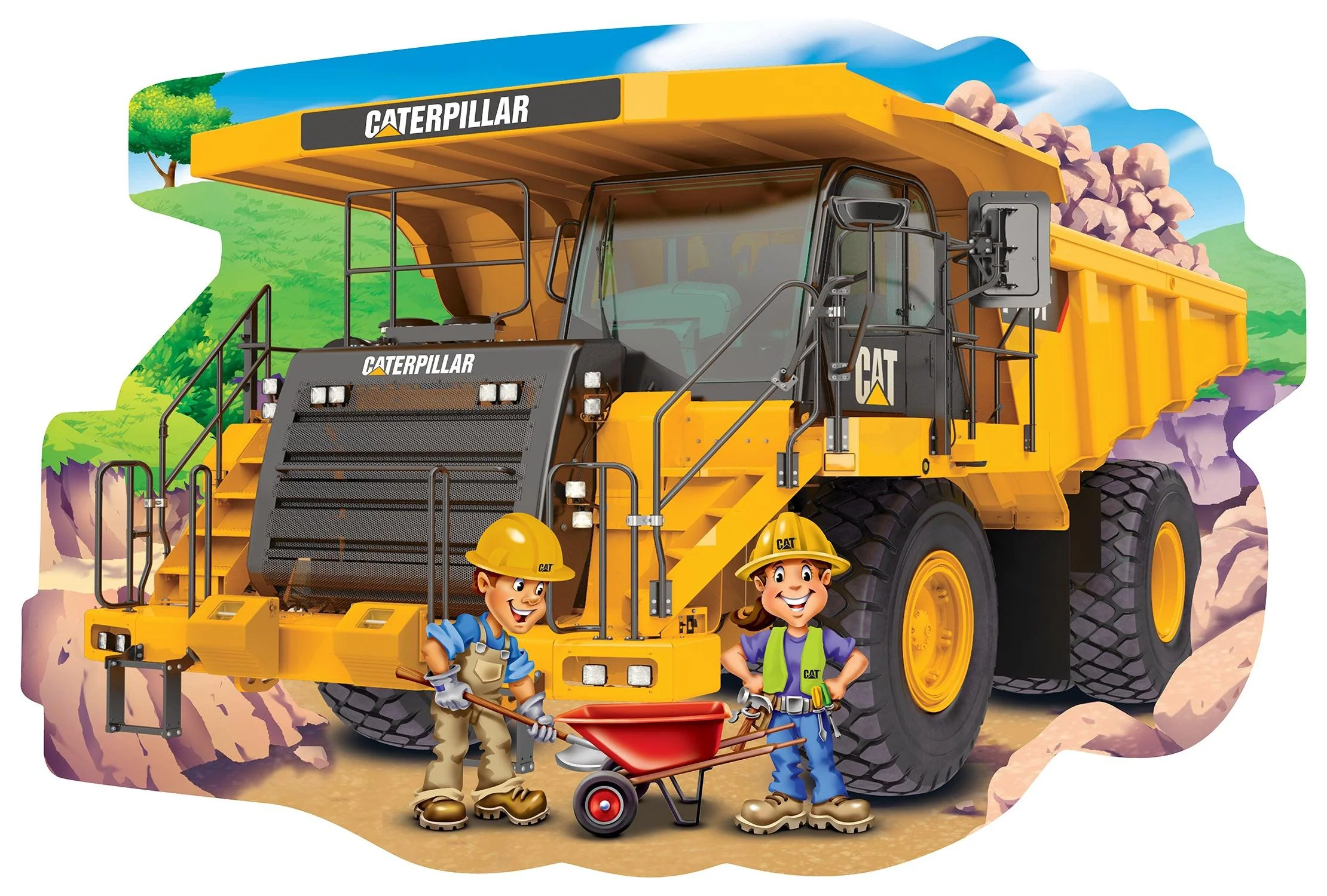Caterpillar Dump Truck 36 Piece Floor Puzzle - Image 3