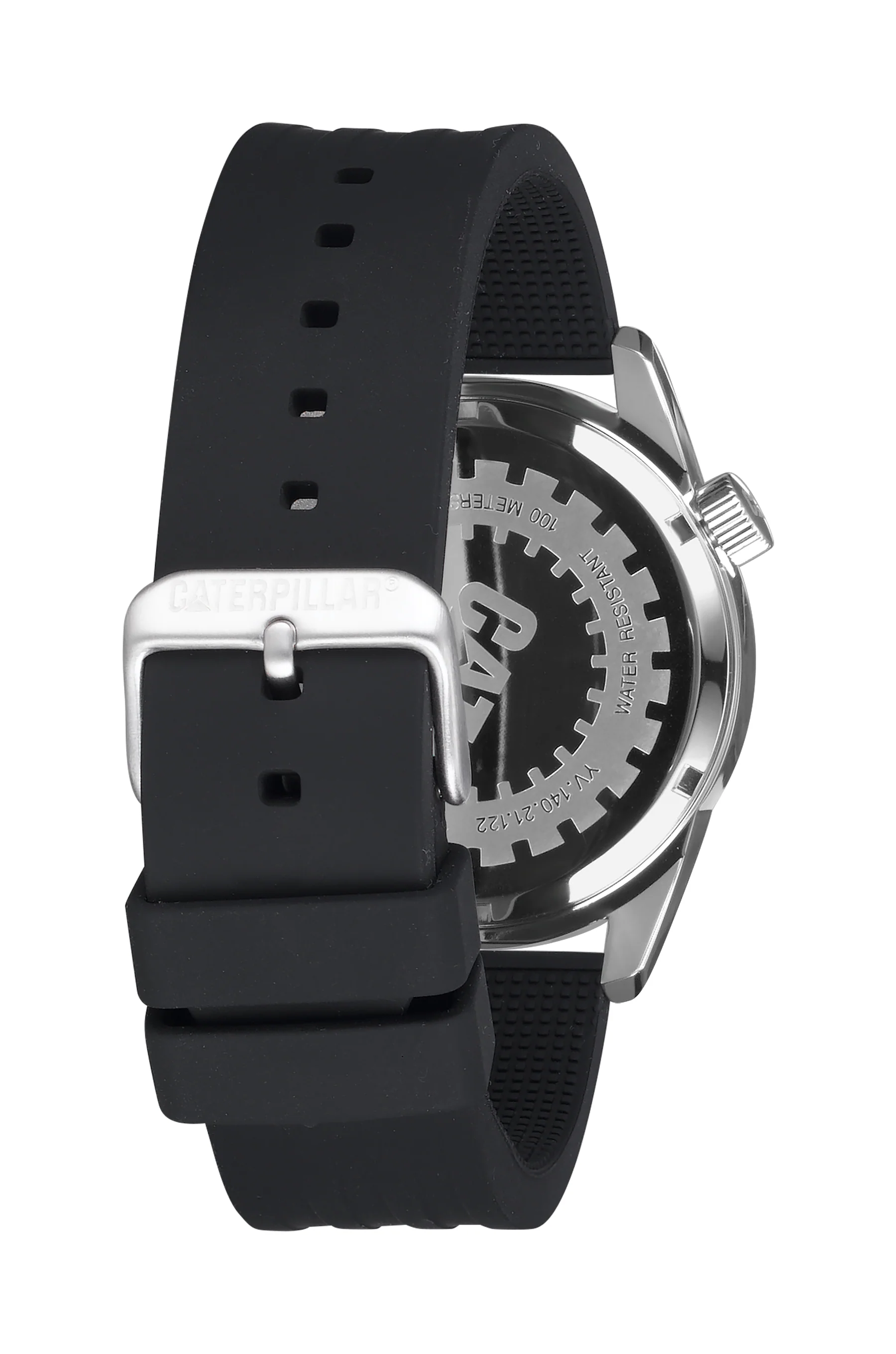 Icon Watch Black/Silver Dial Stainless Steel w/Silicone Strap - Image 2