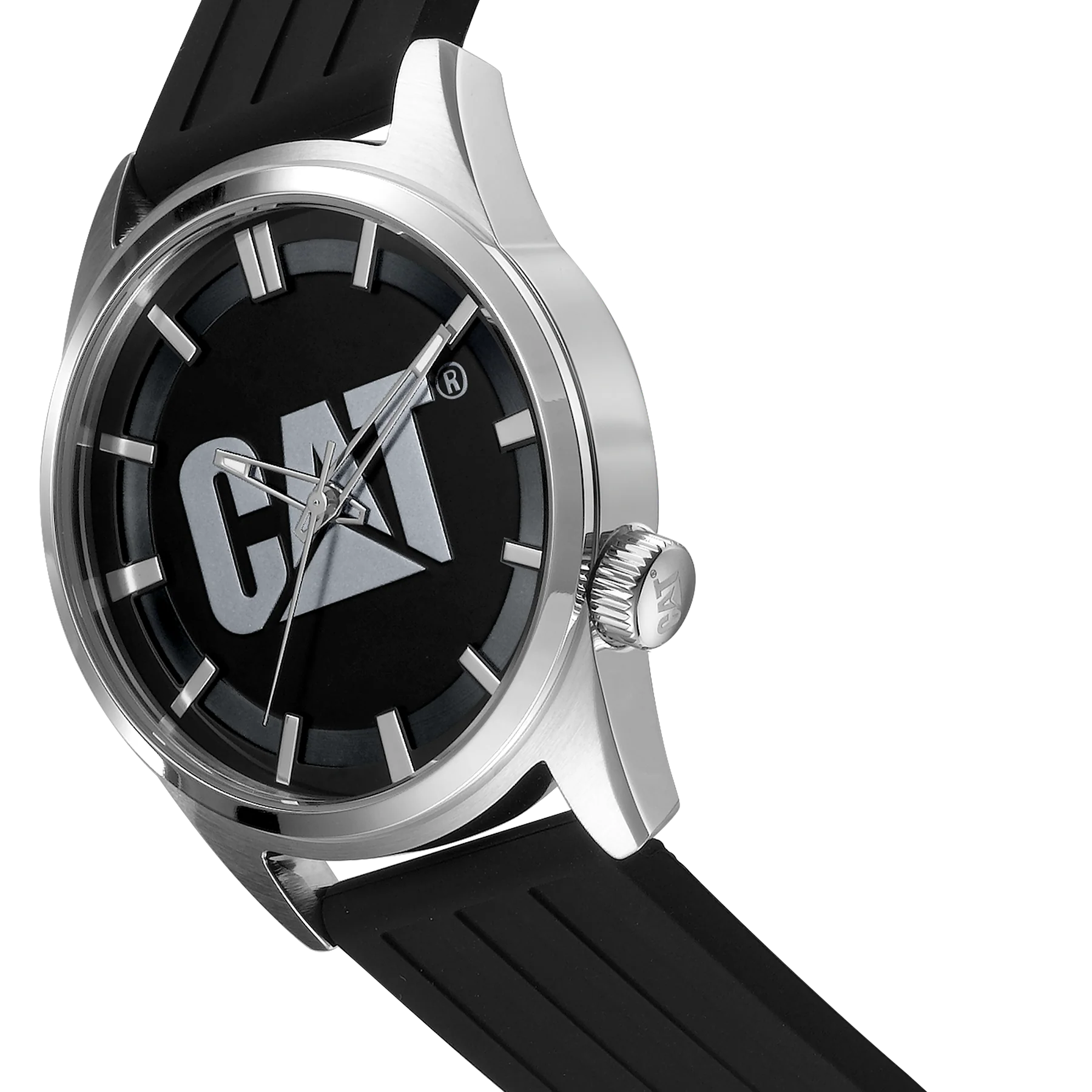 Icon Watch Black/Silver Dial Stainless Steel w/Silicone Strap - Image 3