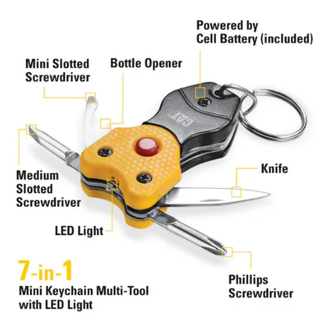 2 Piece XL Multi-Tool and Multi-Tool Key Chain with Light Gift Box - Image 4