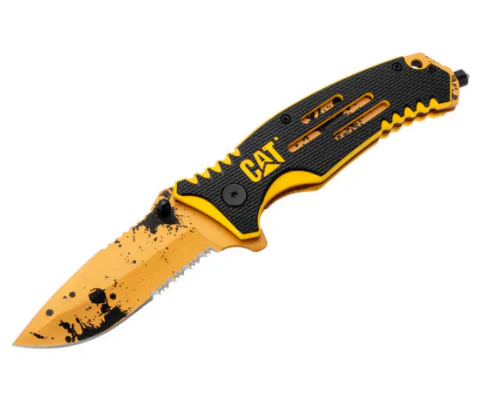 8 Inch Folding Pocket Knife with Glass Break Gift Box - Image 10
