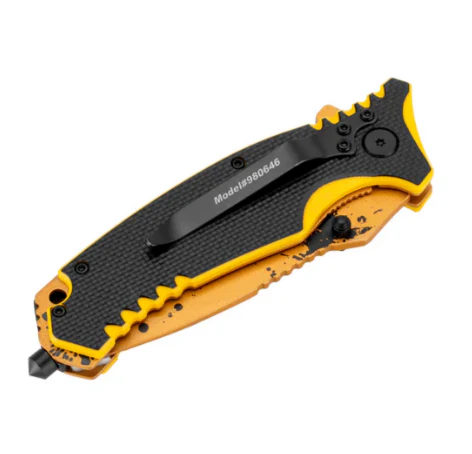 8 Inch Folding Pocket Knife with Glass Break Gift Box - Image 3