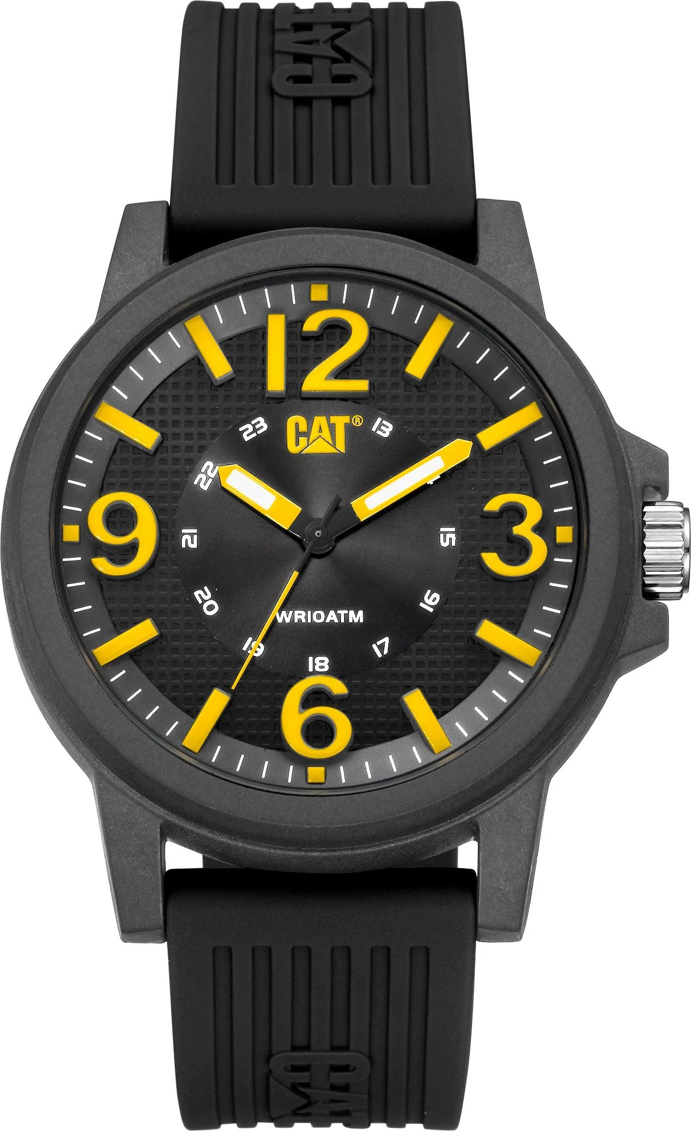 Groovy Watch Black/Yellow Dial Polycarbonate w/Silicone Strap