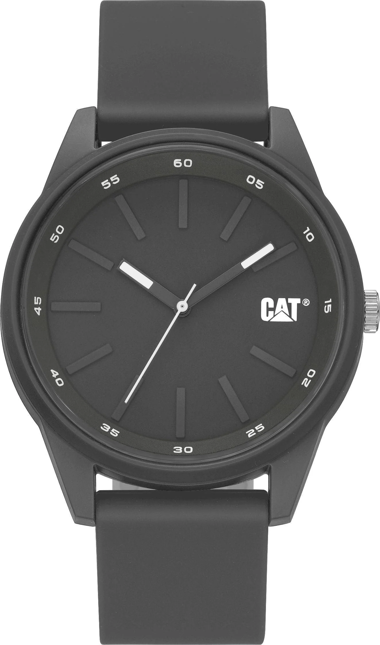 Insignia Watch Green/White Dial w/Grey Silicone Strap