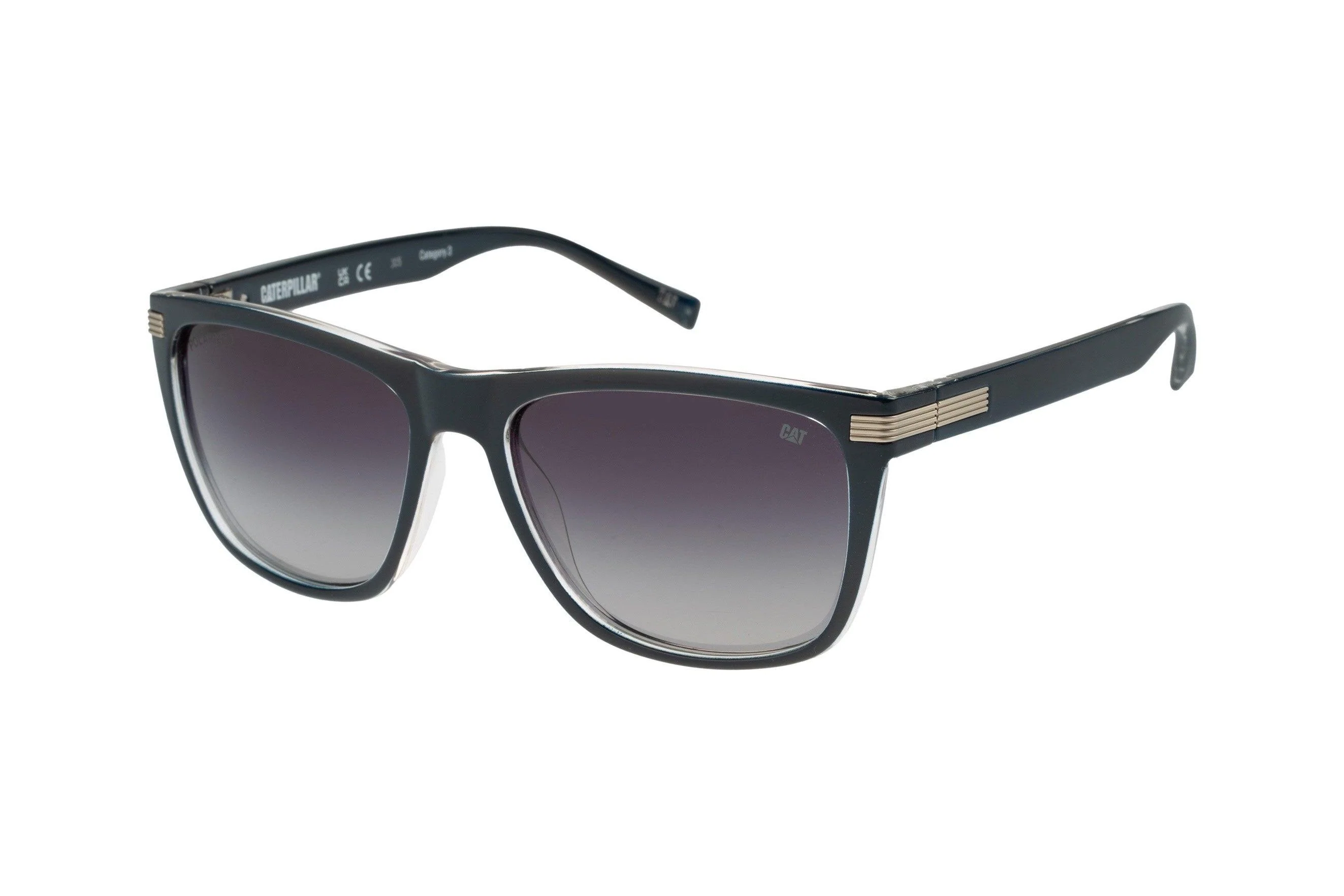 Monoblock Sunglasses Gloss Navy w/Smoke Grad Lens