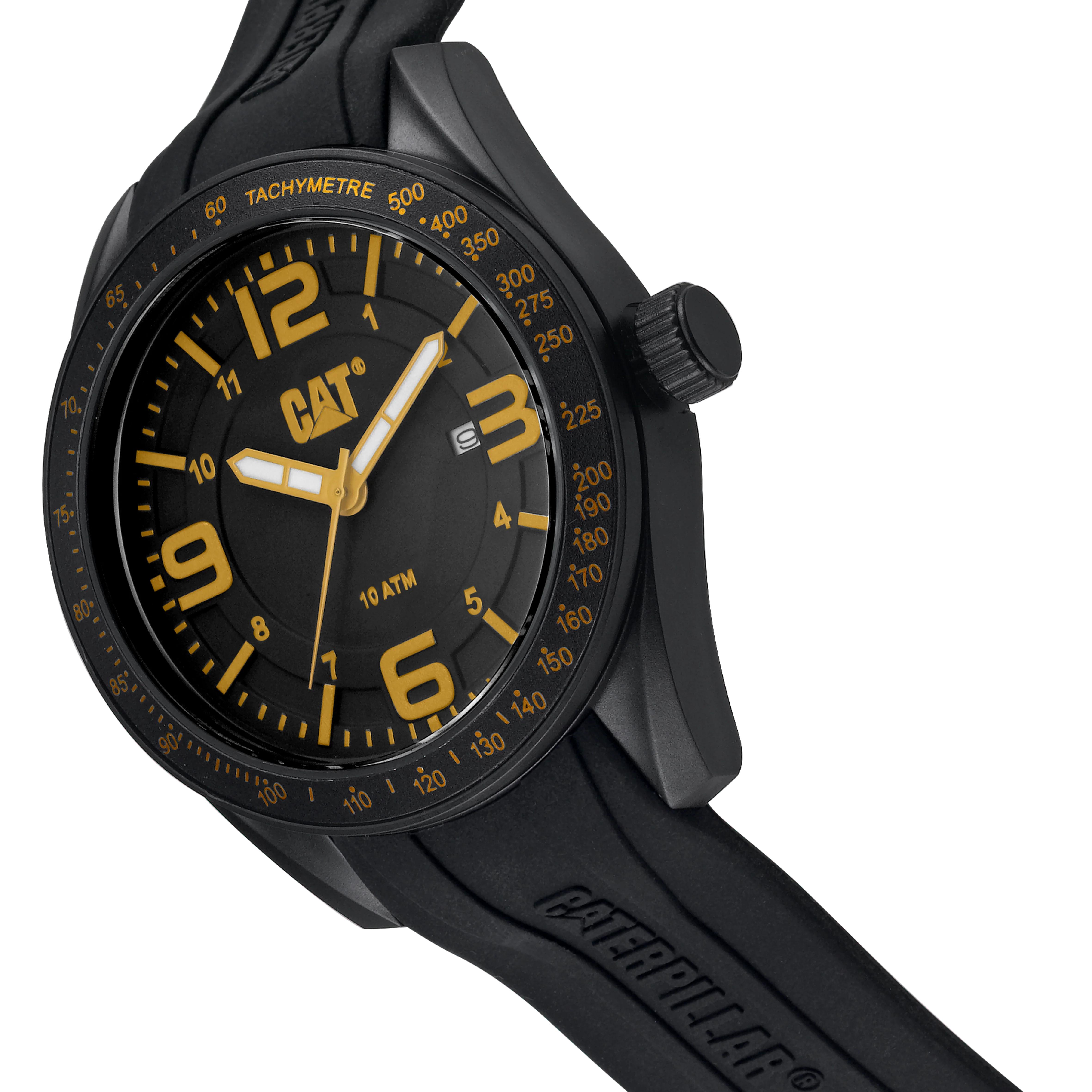Oceania Watch Black/Yellow Dial w/Silicone Strap - Image 2