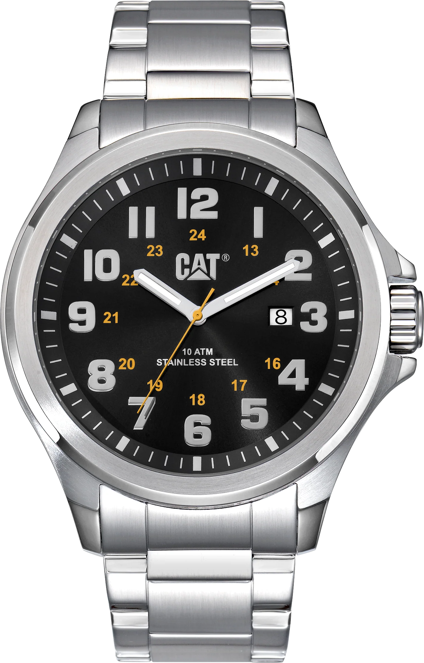 Operator 45MM 1.2 Watch Black Dial w/Stainless Steel Strap