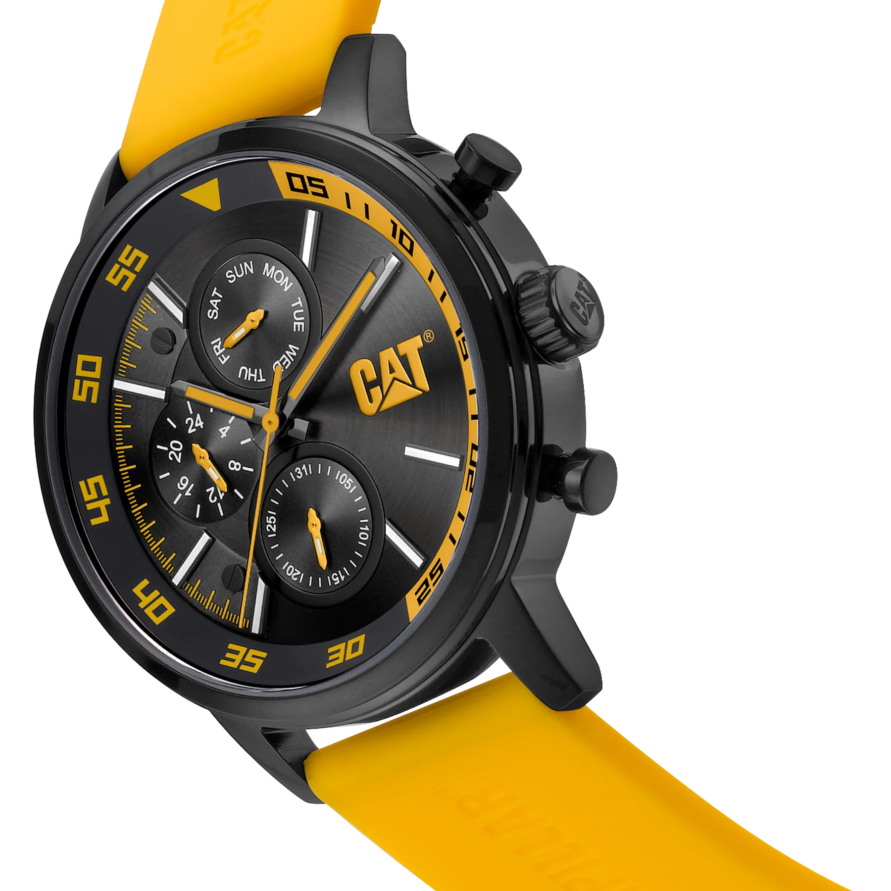 Sail Watch Yellow Dial Stainless Steel w/Silicone Strap - Image 2