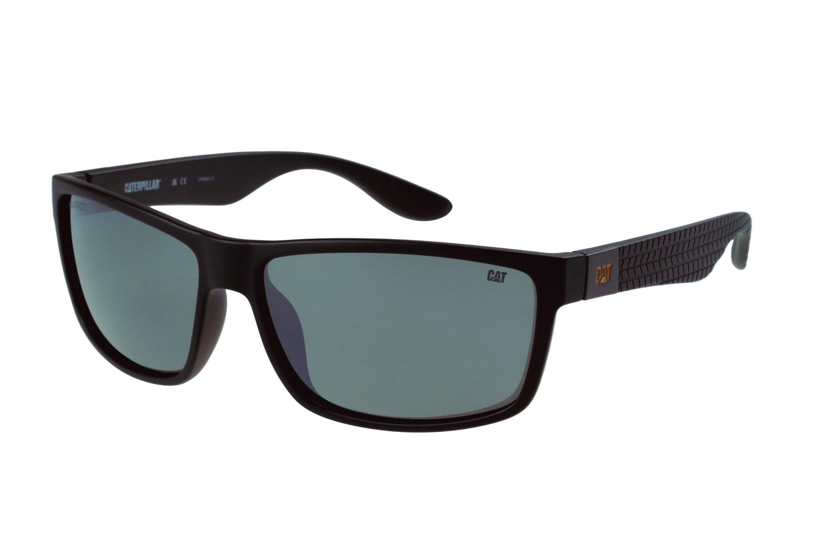 Sporty Sunglasses Matte Black w/Silver Mirror Lens