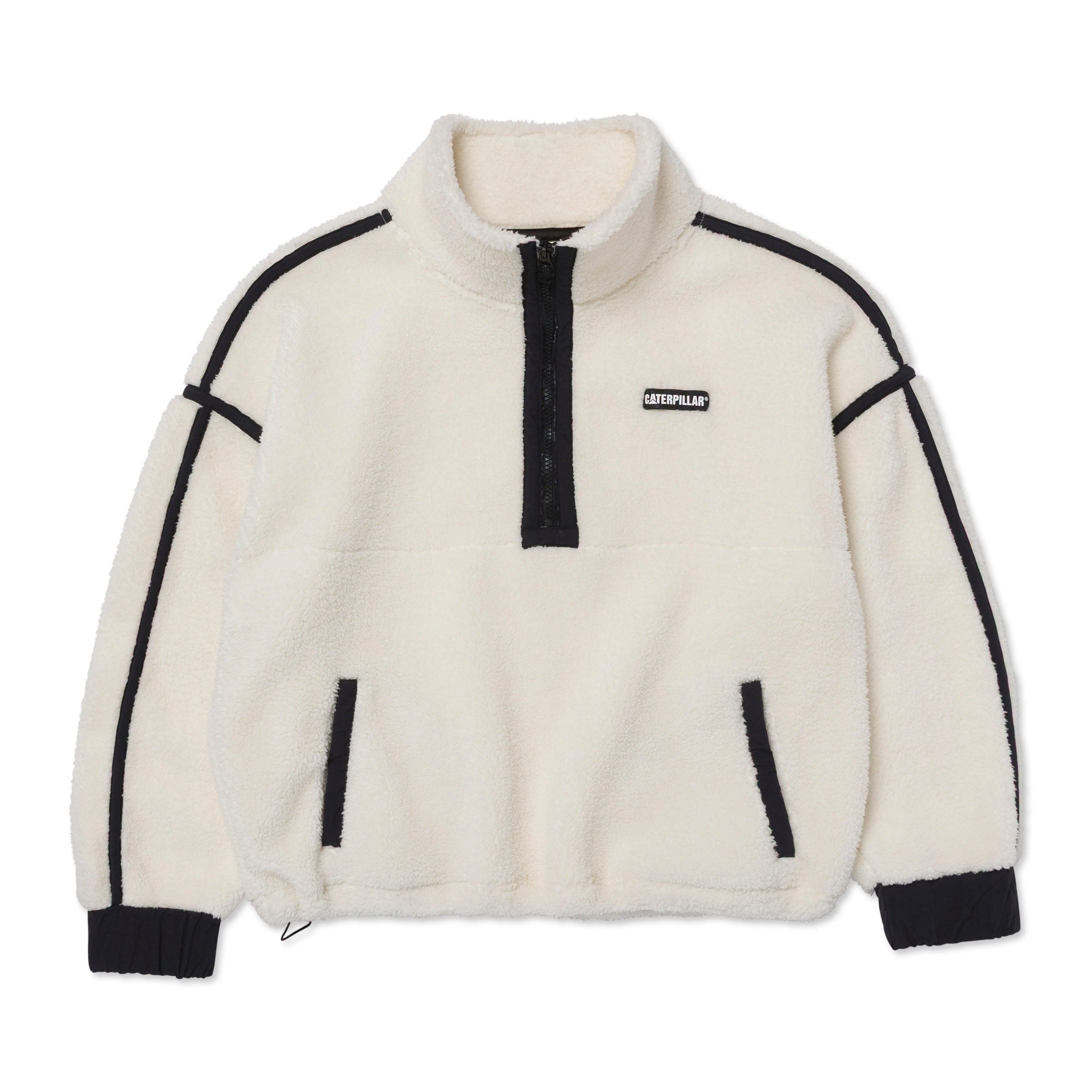 Women's Relaxed Half Zip Sherpa Fleece - Image 3